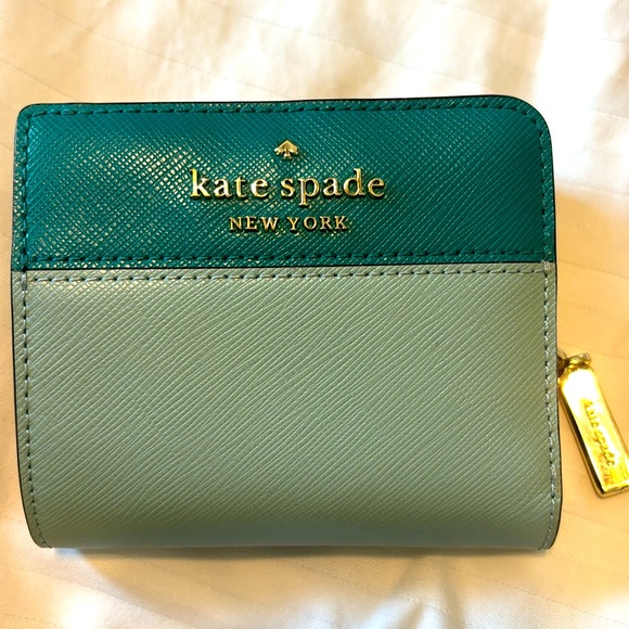 kate spade Handbags - Kate Spade Colorblocked Snap Compact Wallet with cardholders